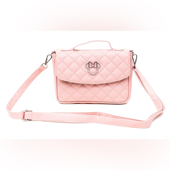 NWT Buckle Down Disney’s Minnie Mouse quilted pearl crossbody - Picture 2 of 6